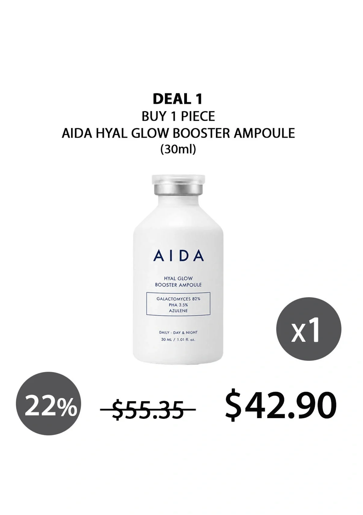 [AIDA] Hyal Glow Booster Ampoule 30ml - Image 18