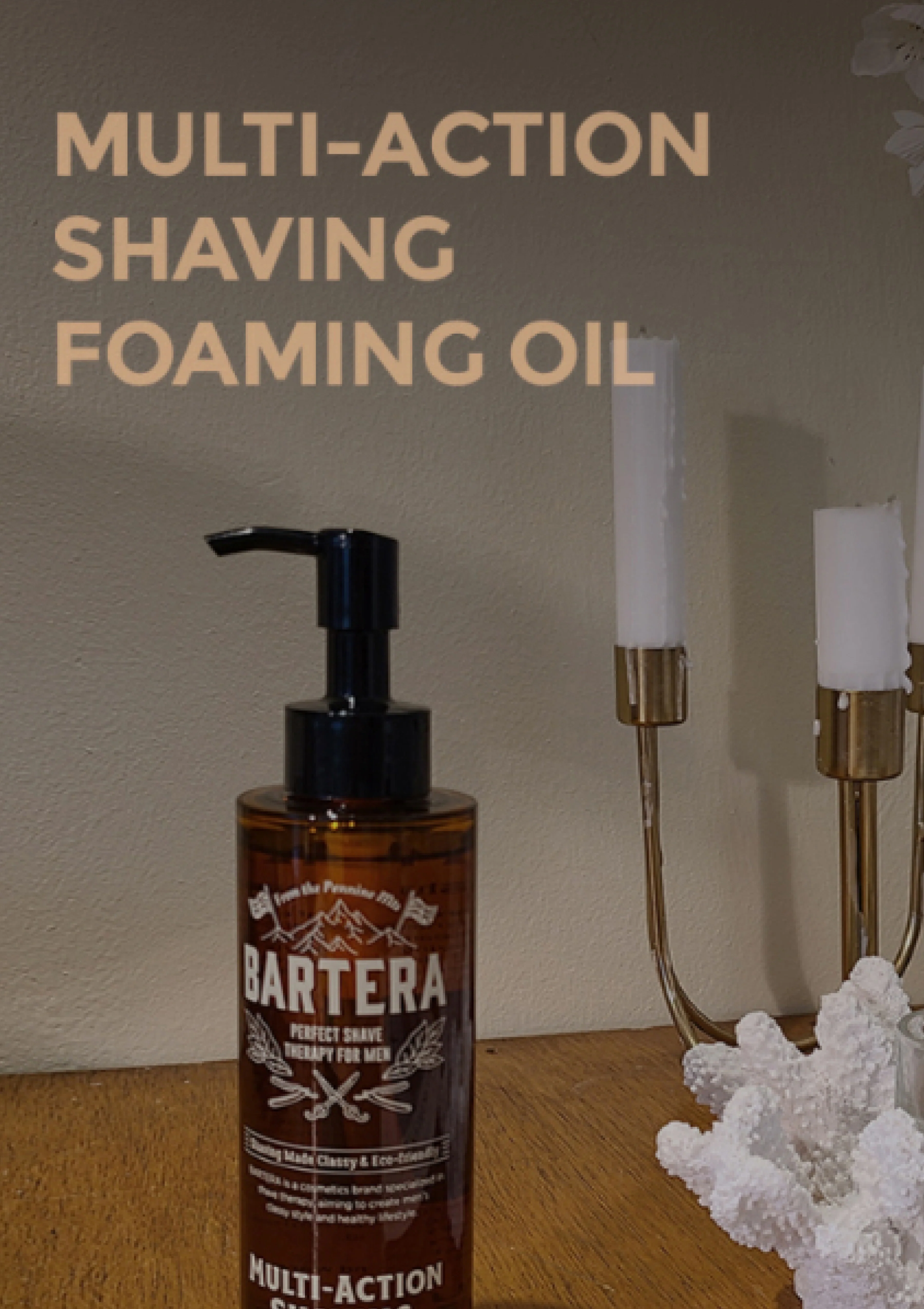 [BARTERA] Multi-Action Shaving Foaming Oil 145ml - Image 5