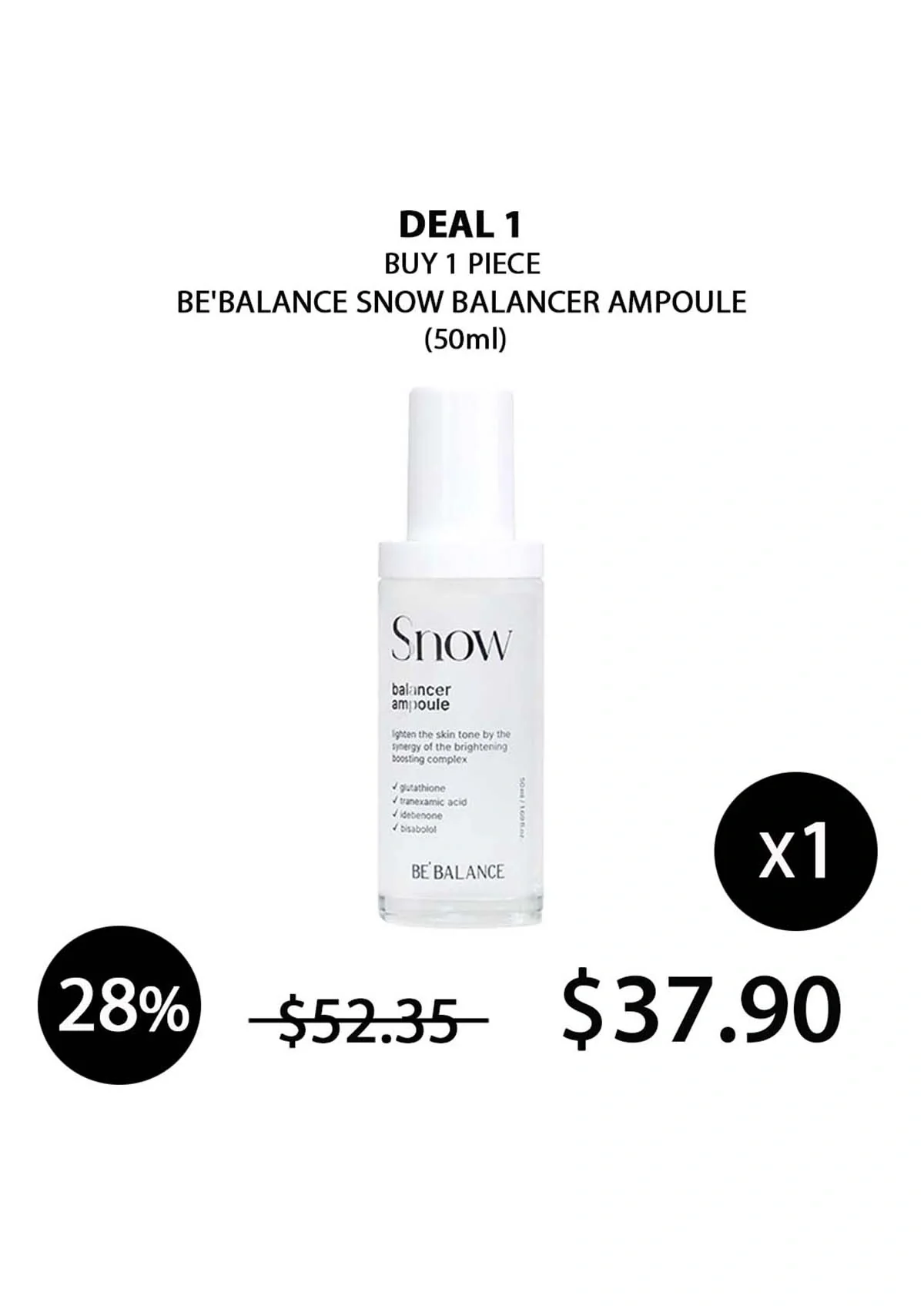 [BE'BALANCE] Snow Balancer Ampoule 50ml - Image 10