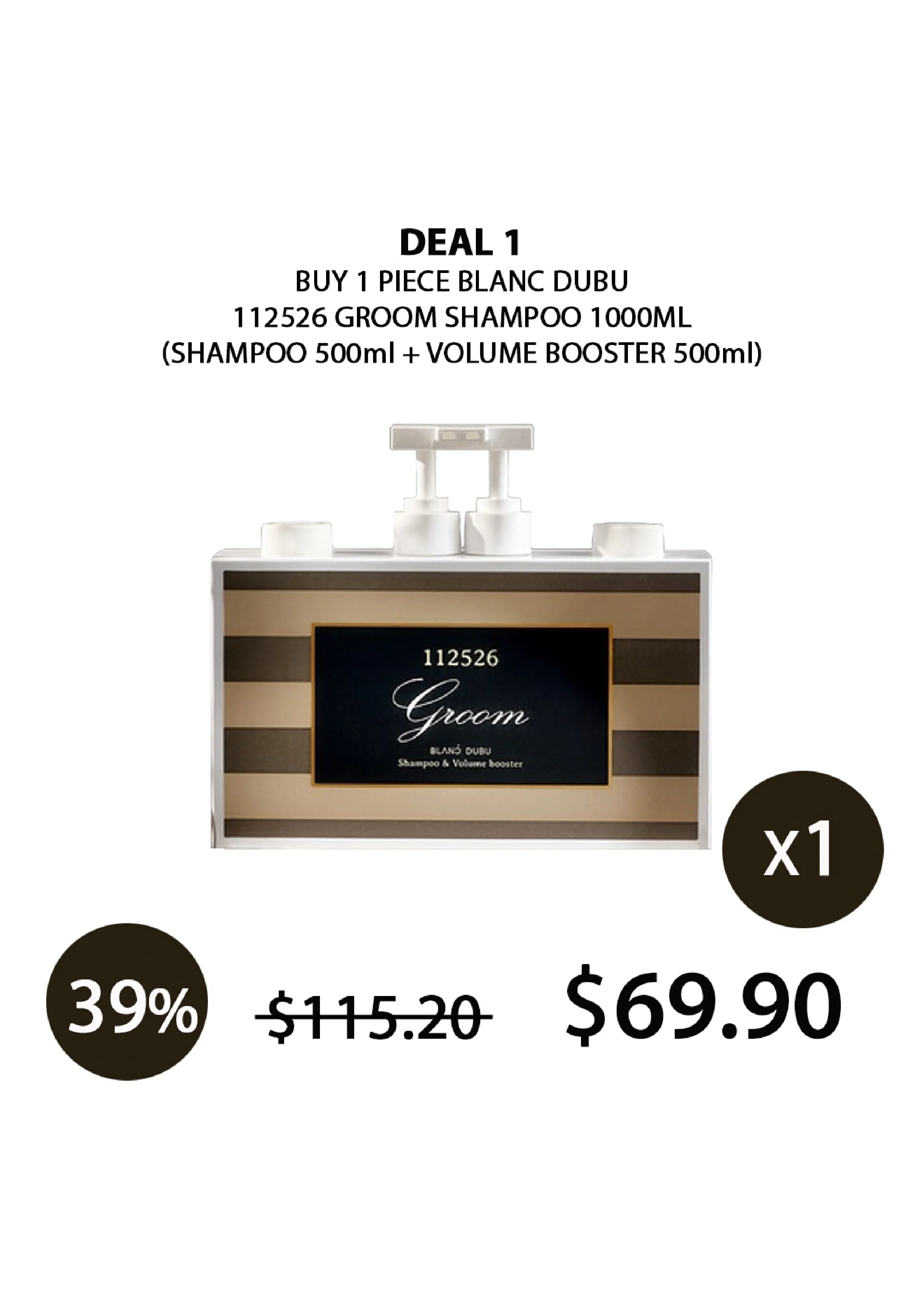 [BLANC DUBU] 112526 Groom Shampoo & Volume Booster 250ml | 1000ml - Image 18