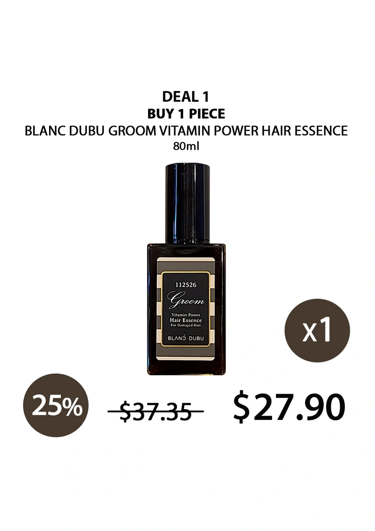 [BLANC DUBU] Groom Vitamin Power Hair Essence 80ml - Image 18