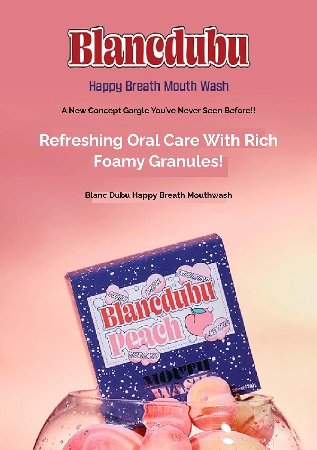 [BLANC DUBU] Happy Breath Lemon Toothpaste | Mouth Wash (Lemon/Peach) - Image 14