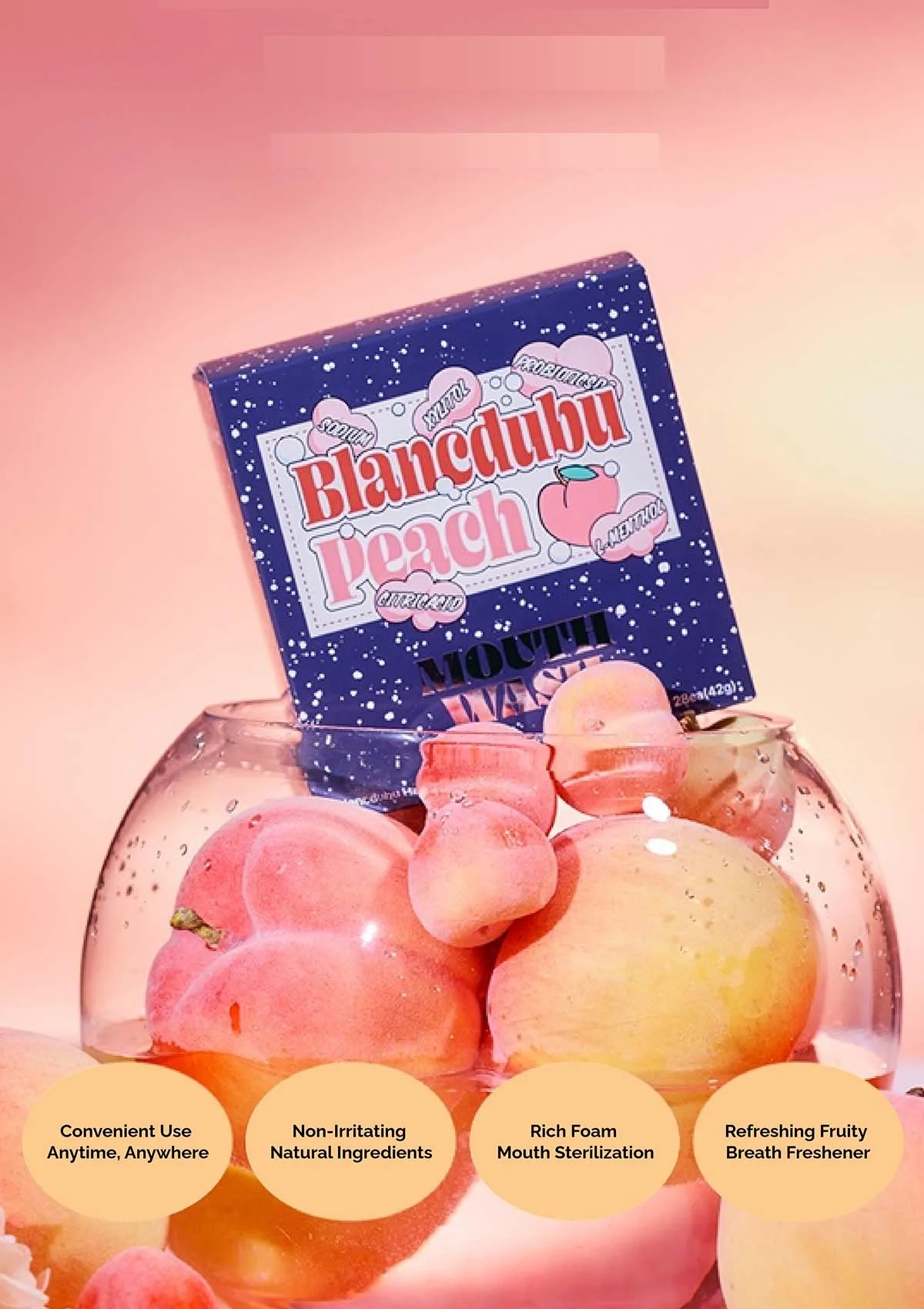 [BLANC DUBU] Happy Breath Lemon Toothpaste | Mouth Wash (Lemon/Peach) - Image 15