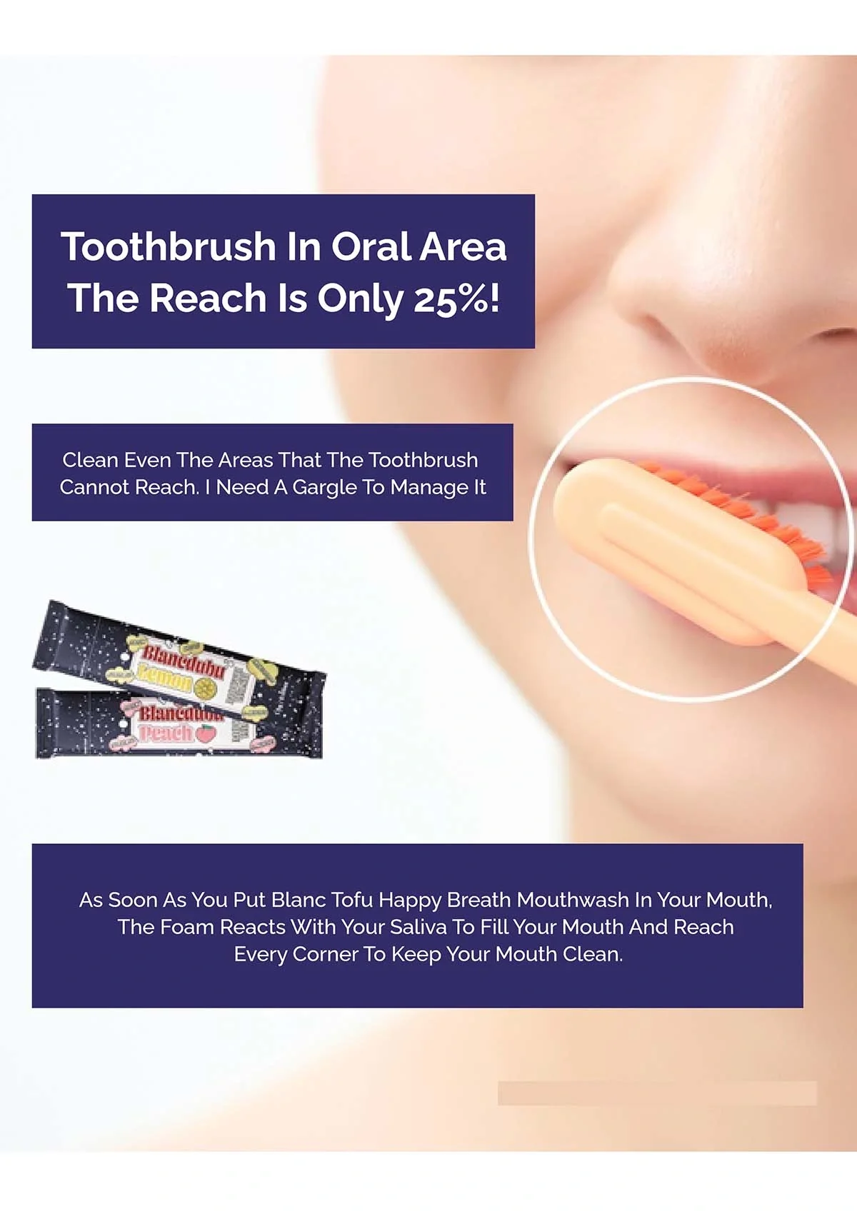 [BLANC DUBU] Happy Breath Lemon Toothpaste | Mouth Wash (Lemon/Peach) - Image 17