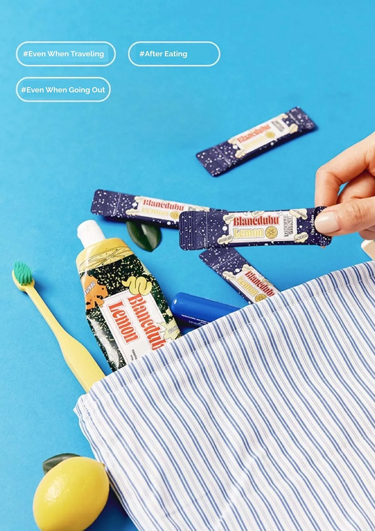 [BLANC DUBU] Happy Breath Lemon Toothpaste | Mouth Wash (Lemon/Peach) - Image 26