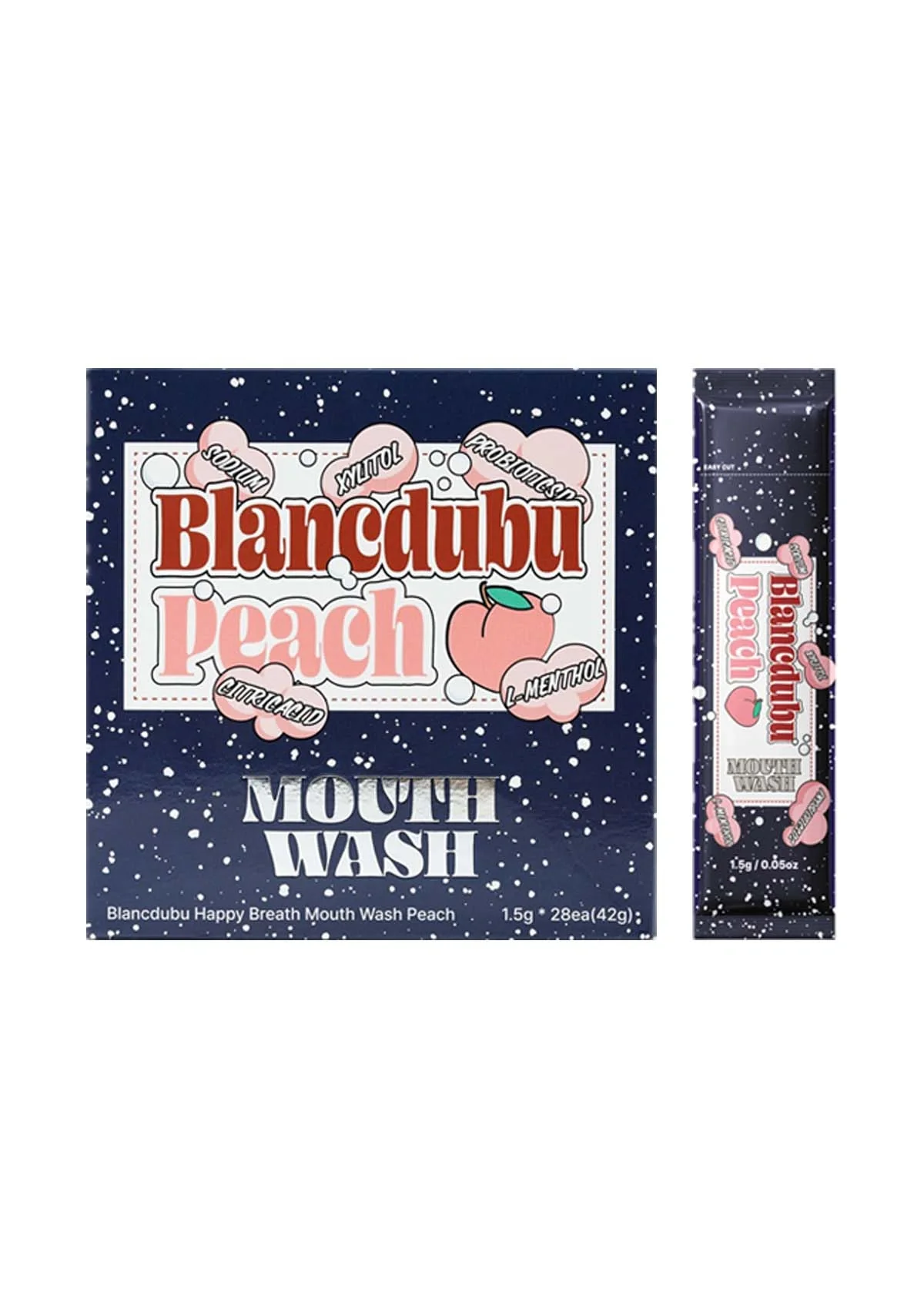 [BLANC DUBU] Happy Breath Lemon Toothpaste | Mouth Wash (Lemon/Peach) - Image 36