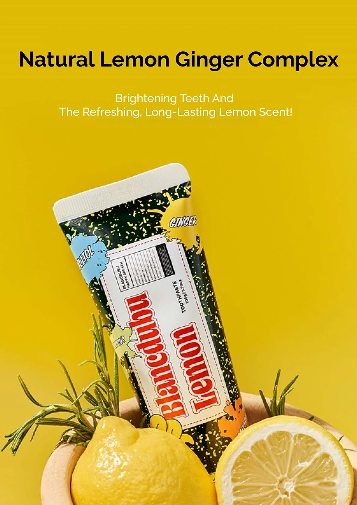 [BLANC DUBU] Happy Breath Lemon Toothpaste | Mouth Wash (Lemon/Peach) - Image 7