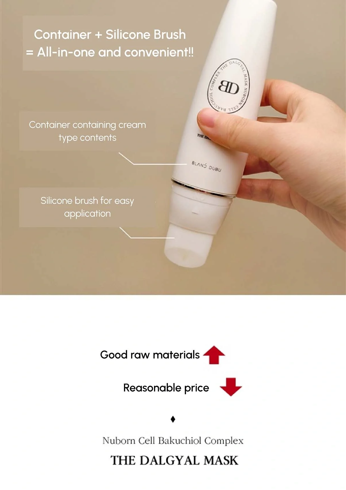 [BLANC DUBU] Nuborn Cell Bakuchiol Complex Dalgyal Mask 65ml - Image 8