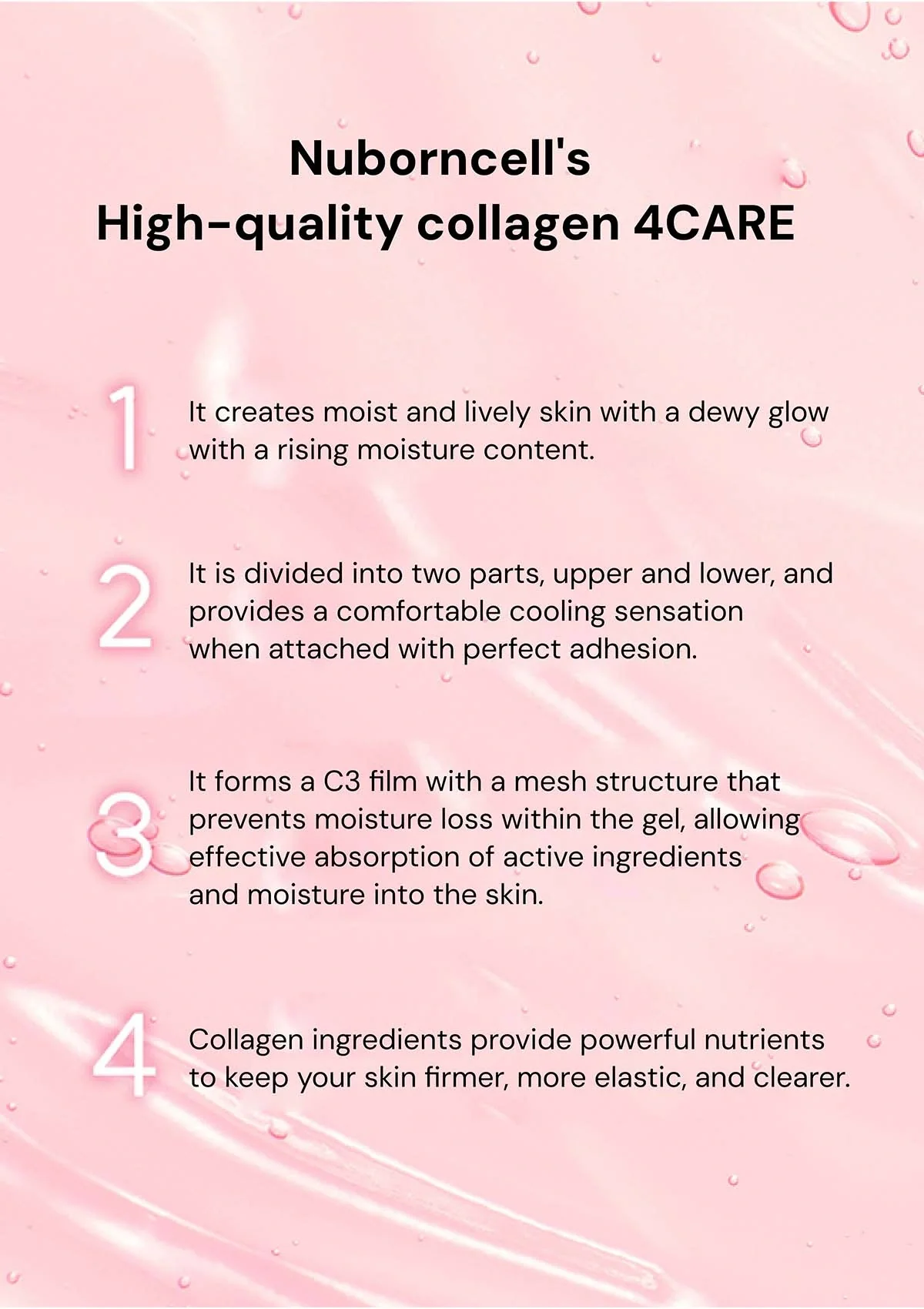 [BLANC DUBU] Nuborn Cell Hydrogel Collagen Face Mask (1 Box = 4 Masks x 41g) - Image 12