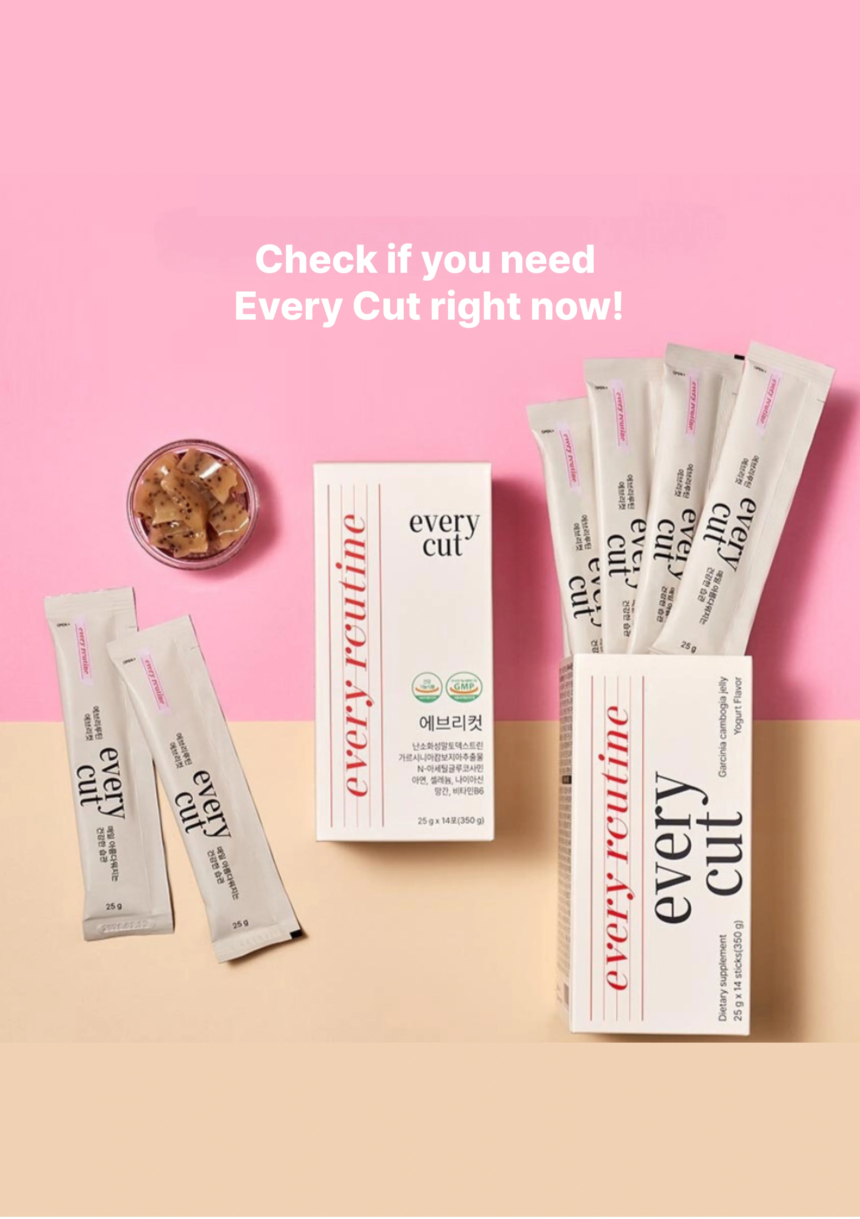 [EVERY ROUTINE] Every Cut Diet Jelly (1 Box = 25g x 14 Sticks) - Image 6