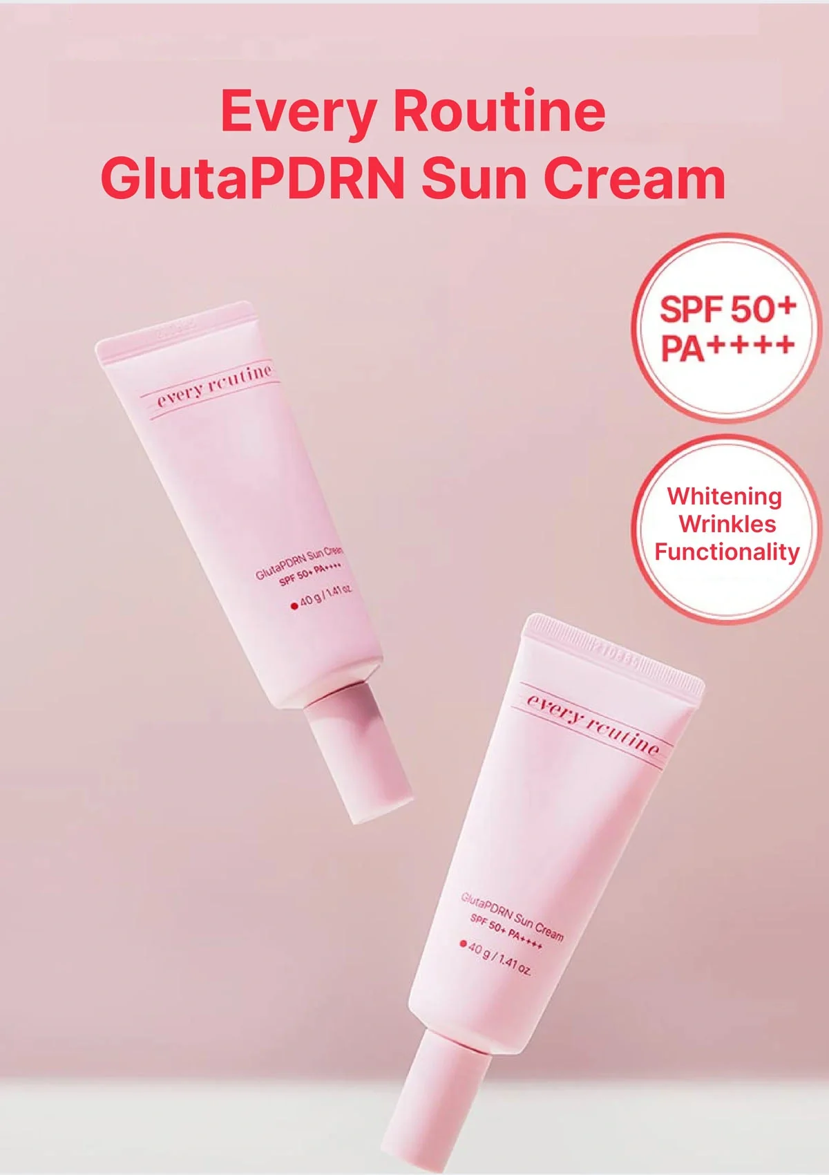 [EVERY ROUTINE] GlutaPDRN Sun Cream SPF 50+ PA++++ 40g - Image 3