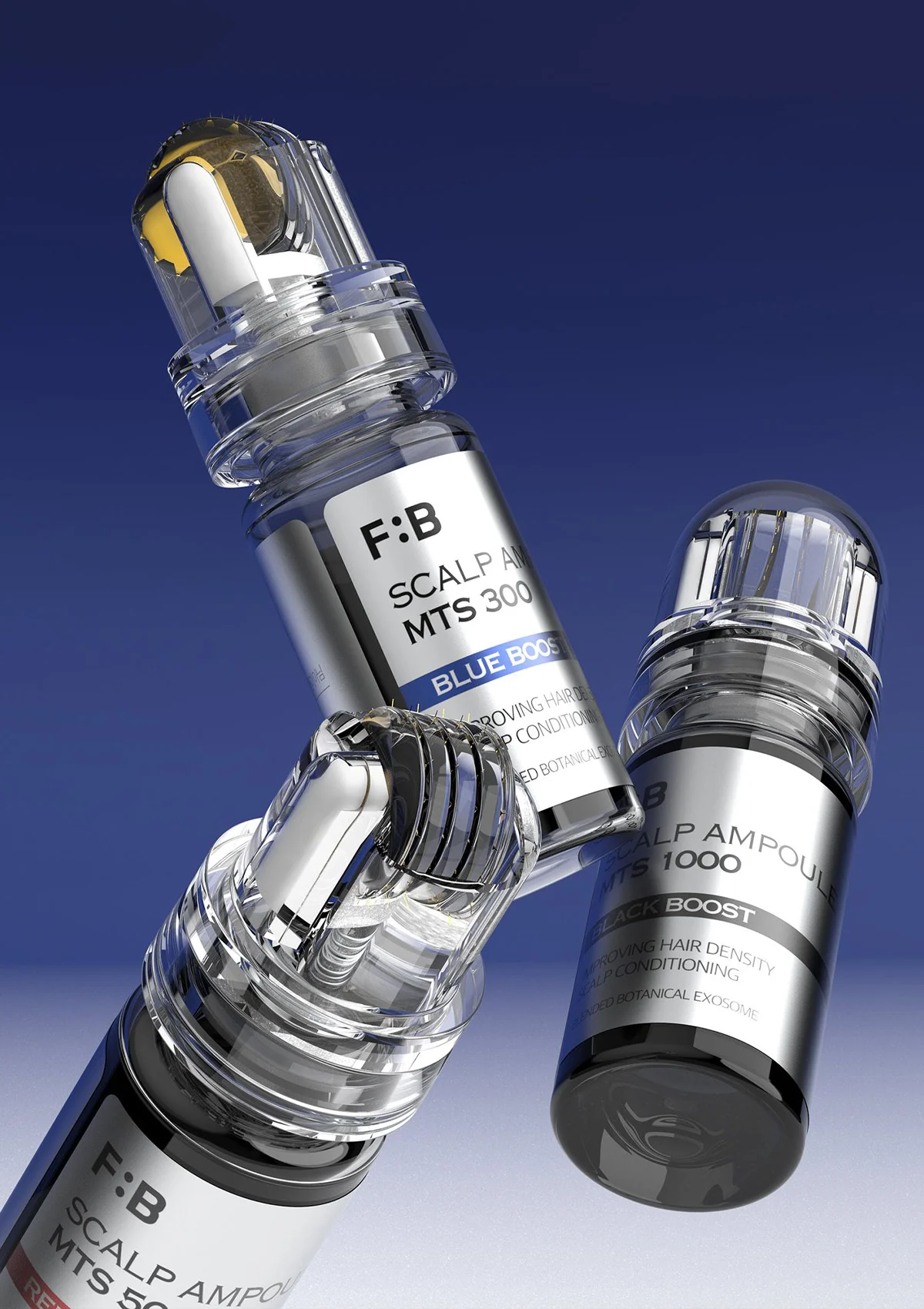 [FORBEAUT] MTS Scalp Ampoule 300 Blue Boost (10ml) - Image 2