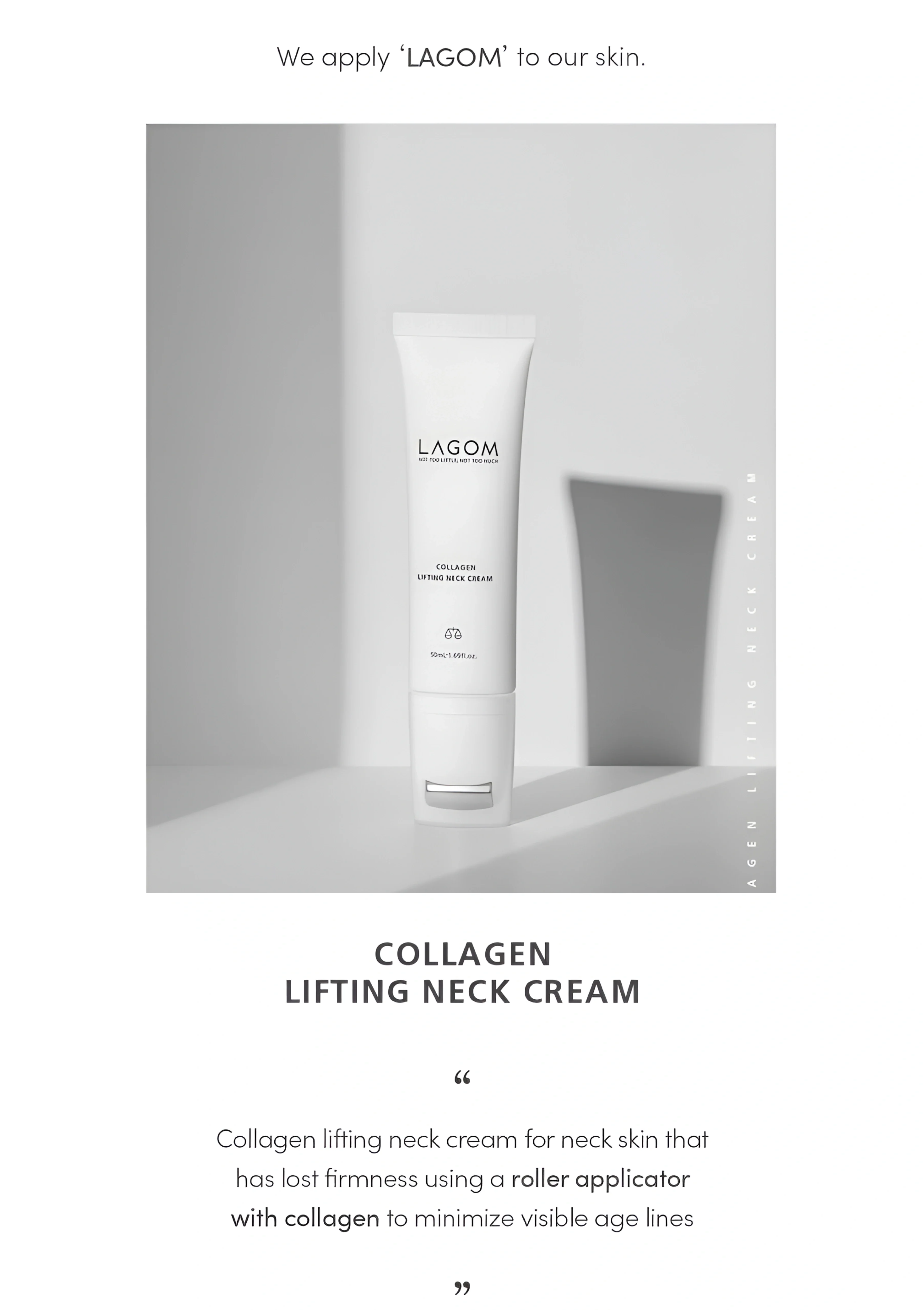 [LAGOM] Collagen Lifting Neck Cream 50ml - Image 4