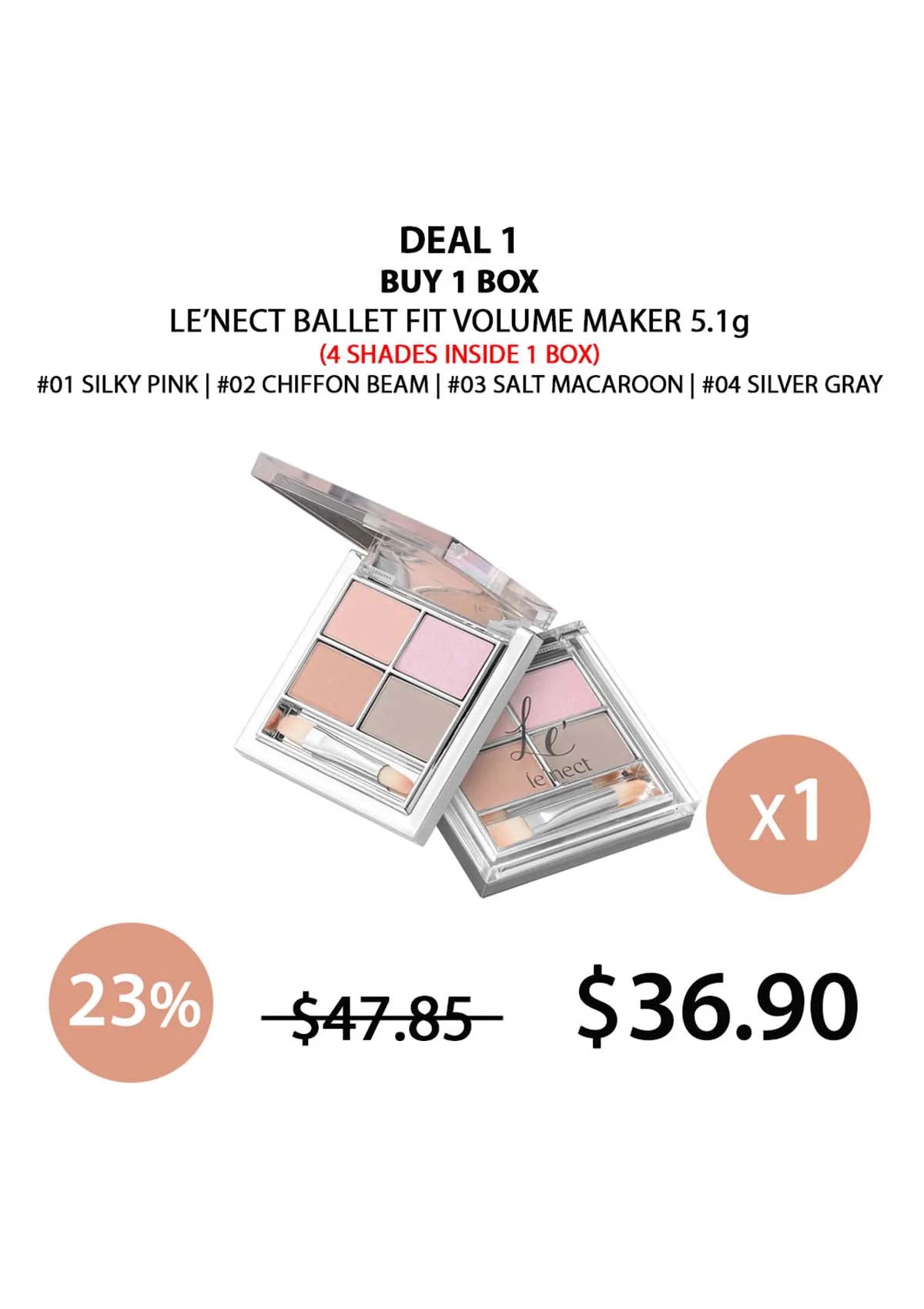 [LE'NECT] Ballet Fit Volume Maker 5.1g - Image 4
