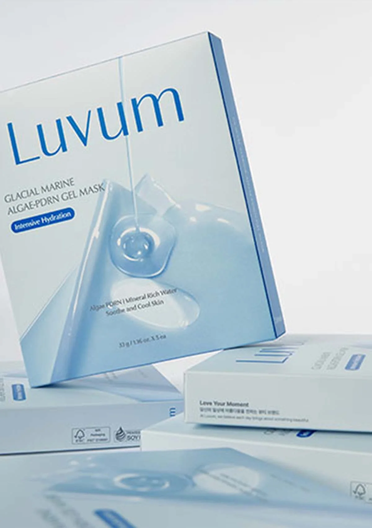 [LUVUM] Glacial Marine Algae-PDRN Gel Mask (1 Box = 33g x 5 Sheets) - Image 16