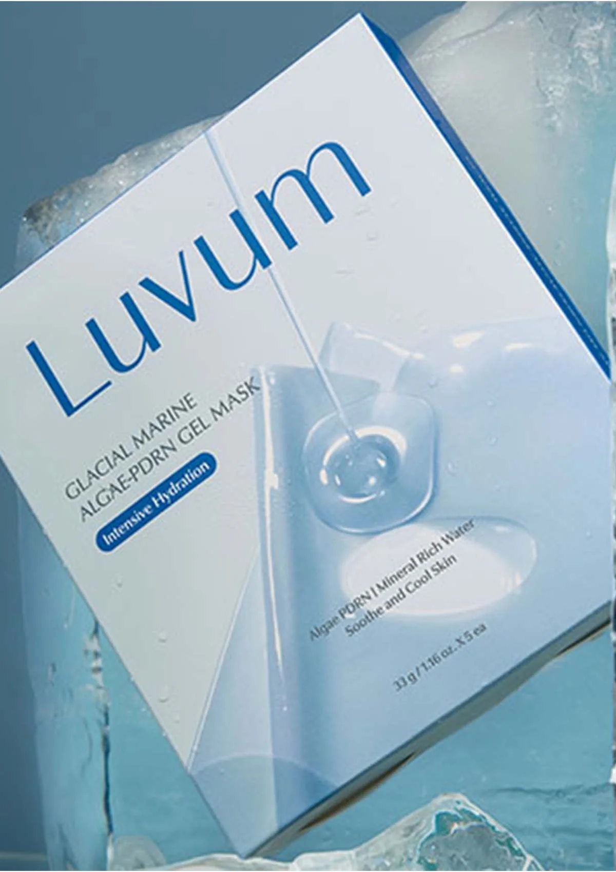 [LUVUM] Glacial Marine Algae-PDRN Gel Mask (1 Box = 33g x 5 Sheets) - Image 17