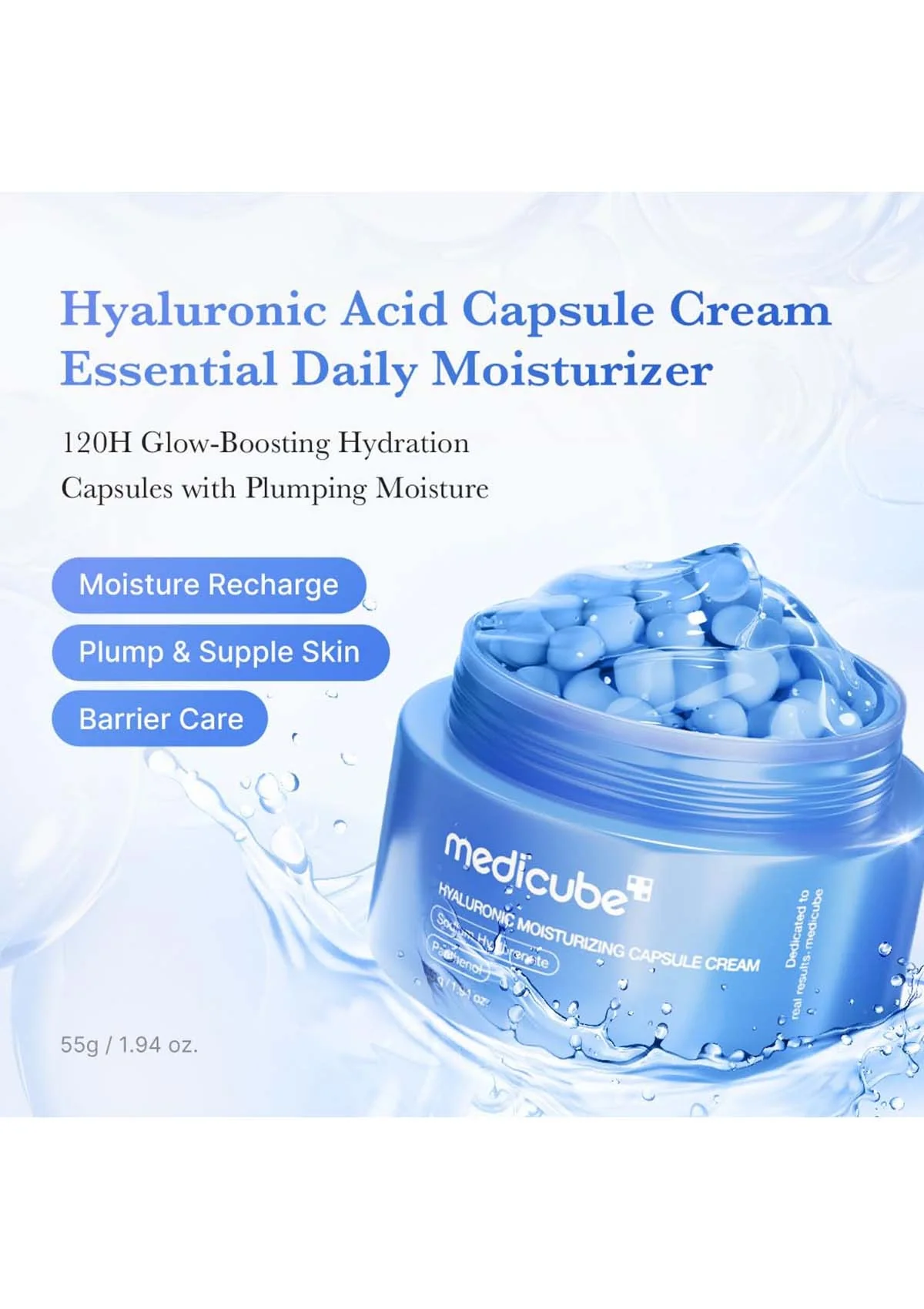 [MEDICUBE] Hyaluronic Moisturizing Capsule Cream 55g - Image 3