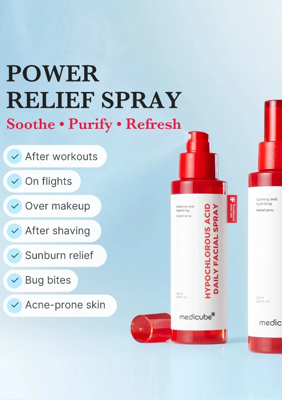 [MEDICUBE] Hypochlorous Acid Daily Facial Spray 125ml - Image 6