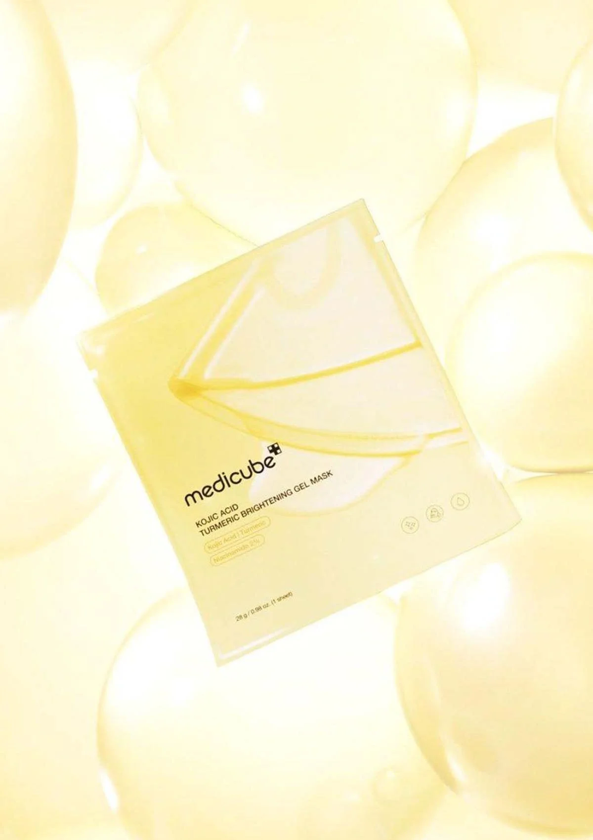 [MEDICUBE] Kojic Acid Turmeric Brightening Gel Mask (1 Box = 28g x 4 Masks) - Image 2