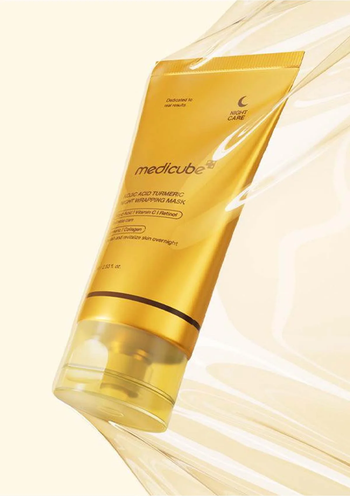 [MEDICUBE] Kojic Acid Turmeric Night Wrapping Mask 75ml - Image 10