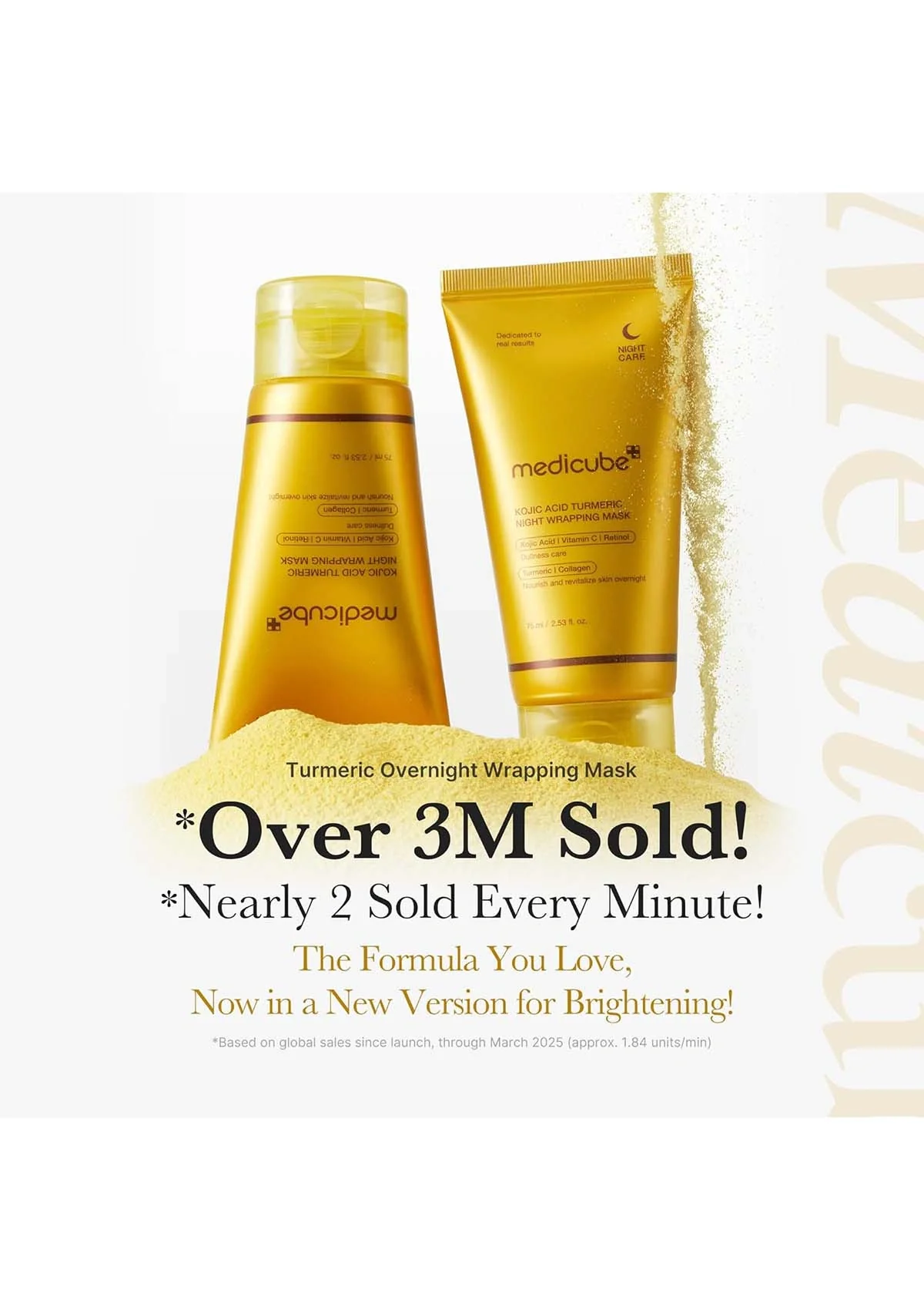 [MEDICUBE] Kojic Acid Turmeric Night Wrapping Mask 75ml - Image 3