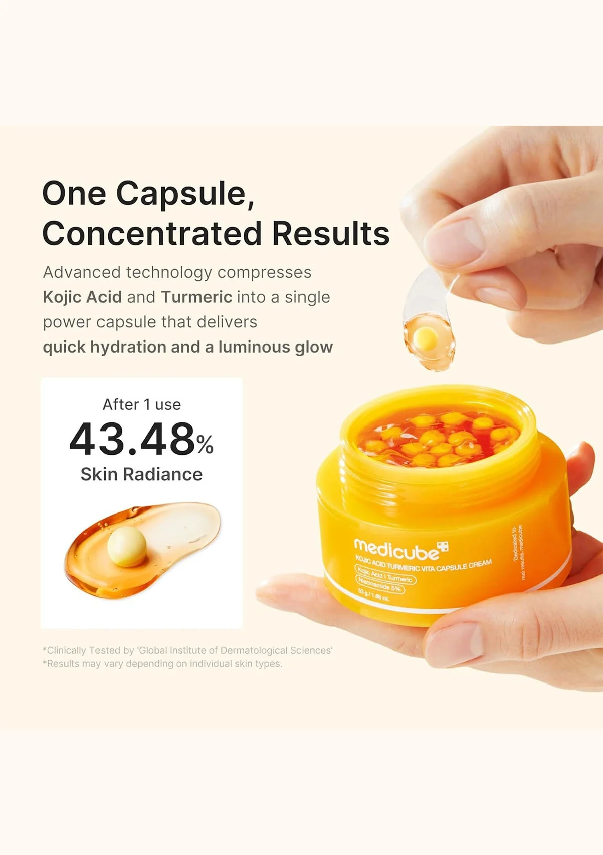 [MEDICUBE] Kojic Acid Turmeric Vita Capsule Cream 53g - Image 8