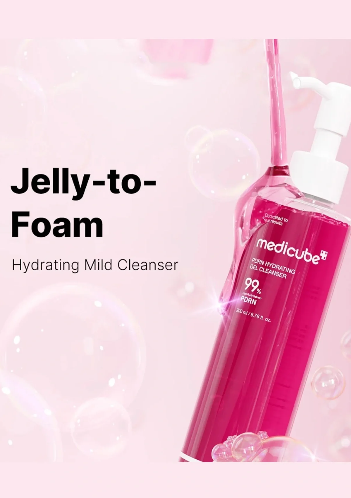 [MEDICUBE] PDRN Hydrating Gel Cleanser 200ml - Image 3