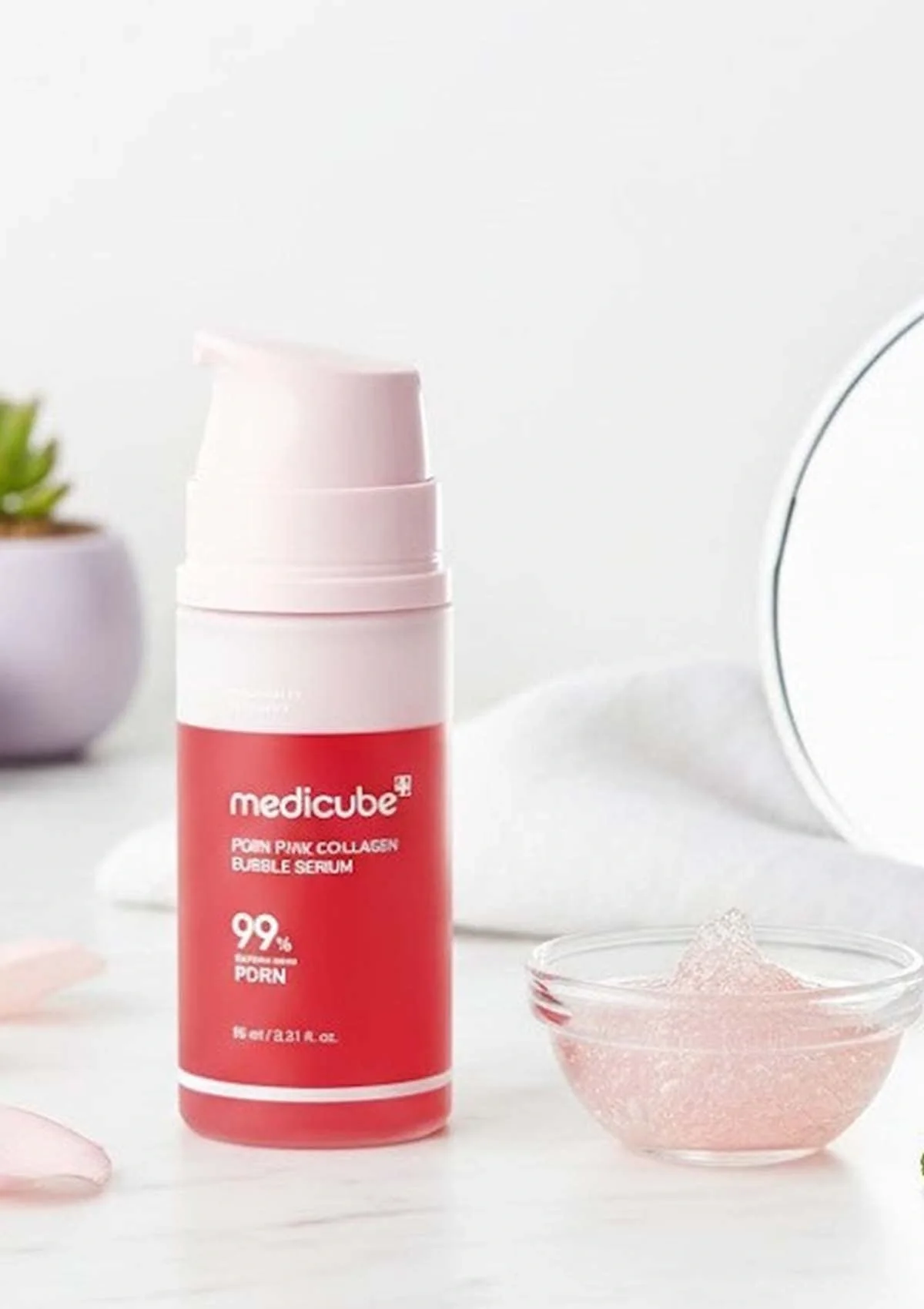 [MEDICUBE] PDRN Pink Collagen Bubble Serum 95ml - Image 10