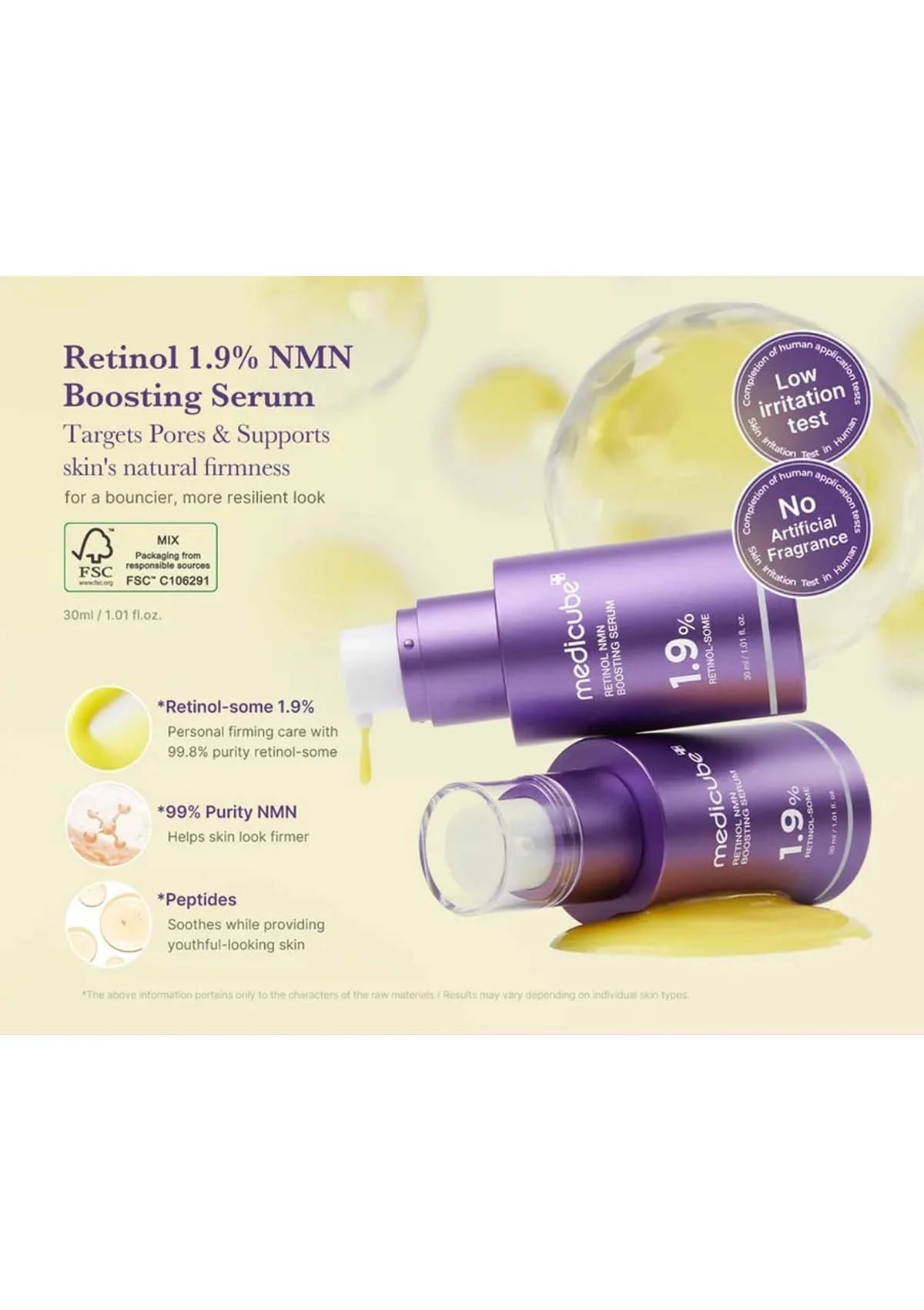 [MEDICUBE] Retinol NMN Boosting Serum 30ml - Image 5
