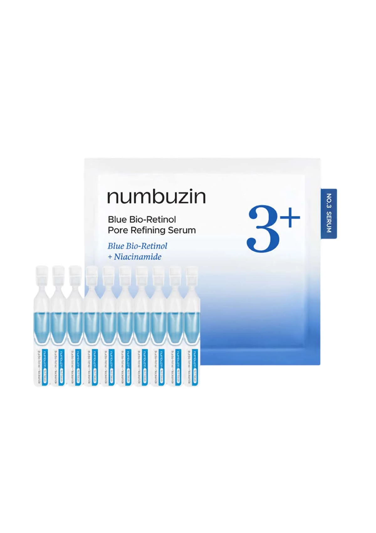 [NUMBUZIN] No.3 Blue Bio-Retinol Pore Refining Serum (1 Pack = 1.3ml x 10 Pieces) - Image 5
