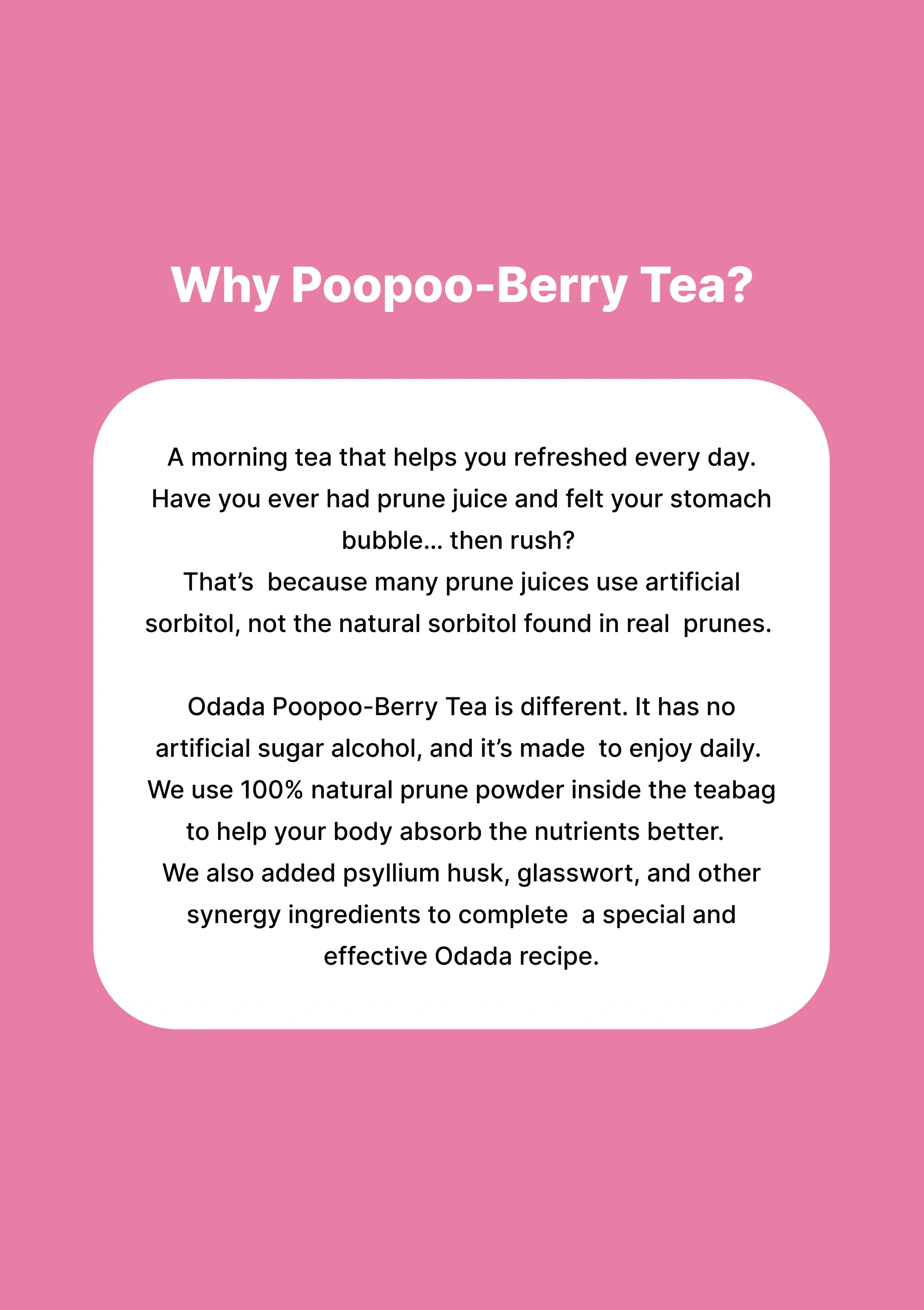 [ODADA] Poopoo-Berry Tea (1 Pack = 1.5g x 24 Tea Bags) - Image 10