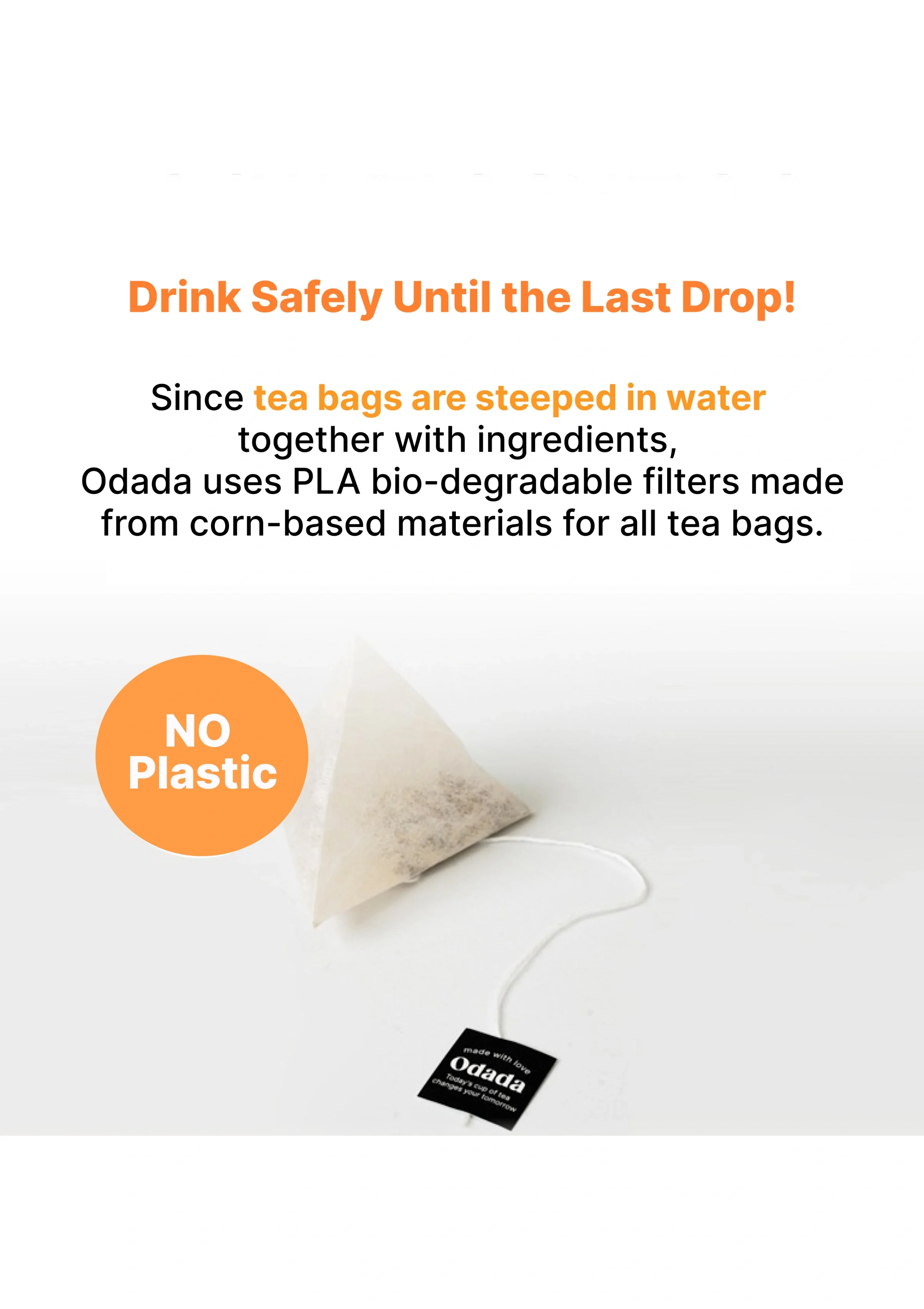 [ODADA] Sweet Orange Tea (1 Pack = 1.5g x 24 Tea Bags) - Image 16