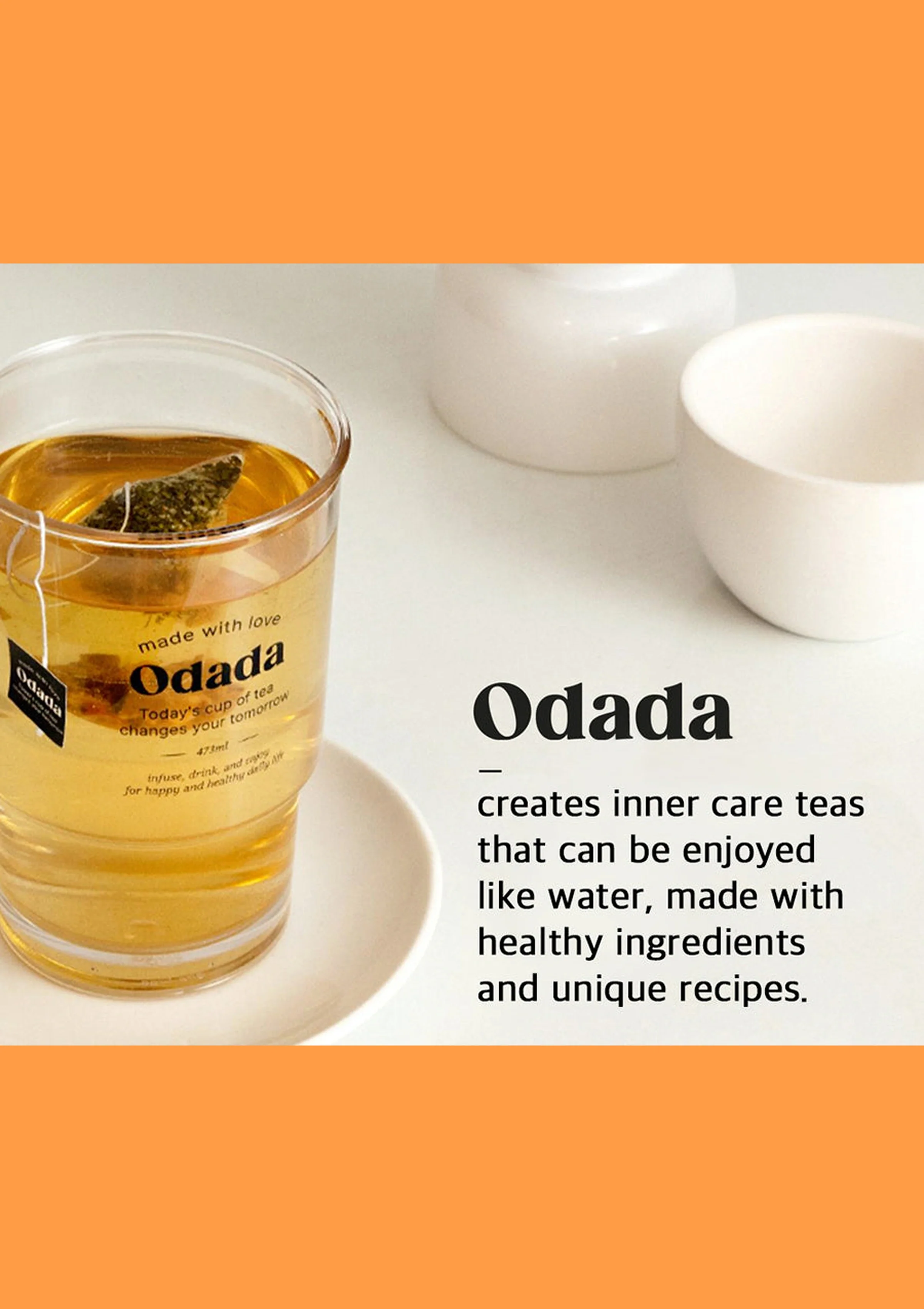 [ODADA] Sweet Orange Tea (1 Pack = 1.5g x 24 Tea Bags) - Image 4