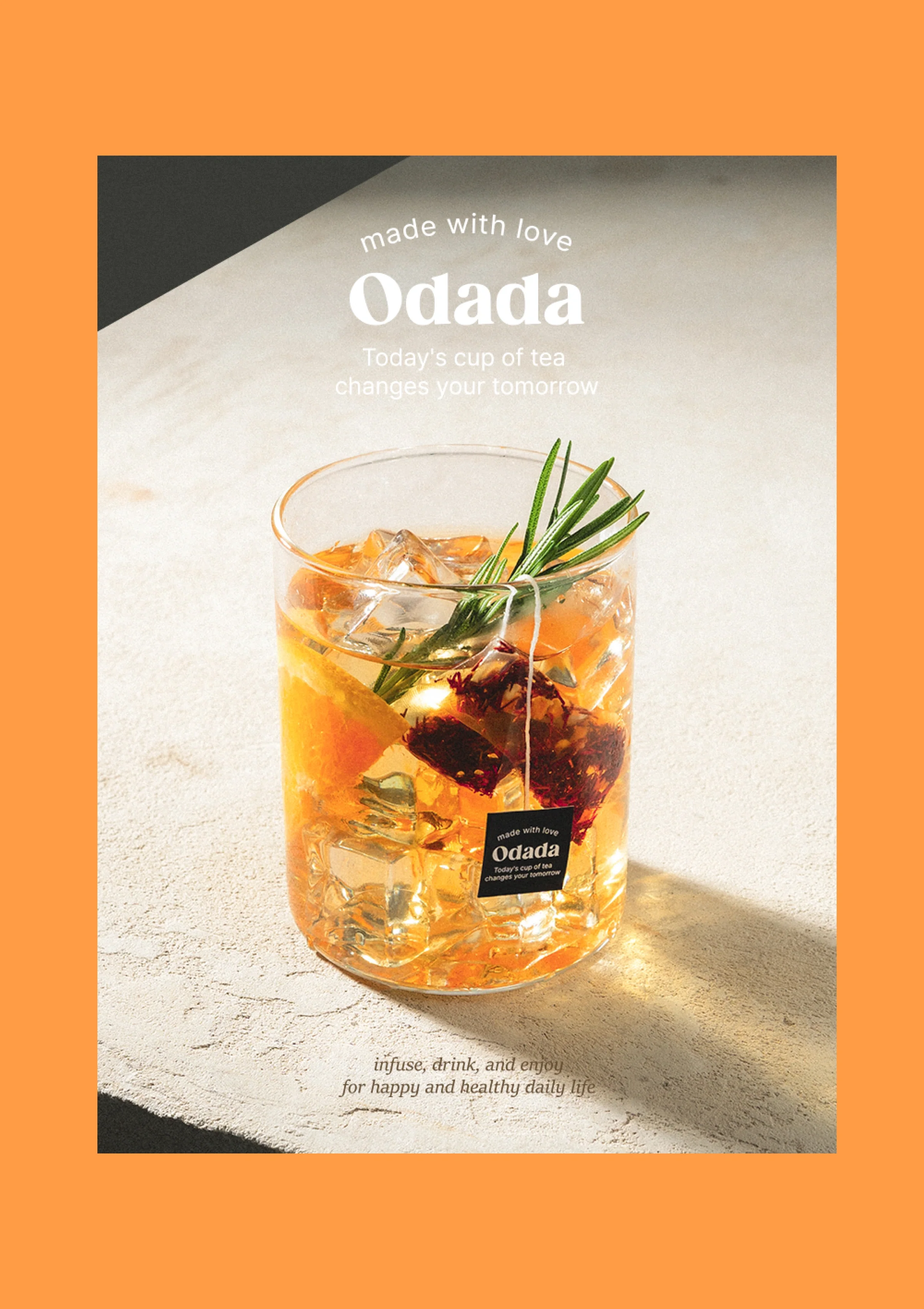 [ODADA] Sweet Orange Tea (1 Pack = 1.5g x 24 Tea Bags) - Image 5