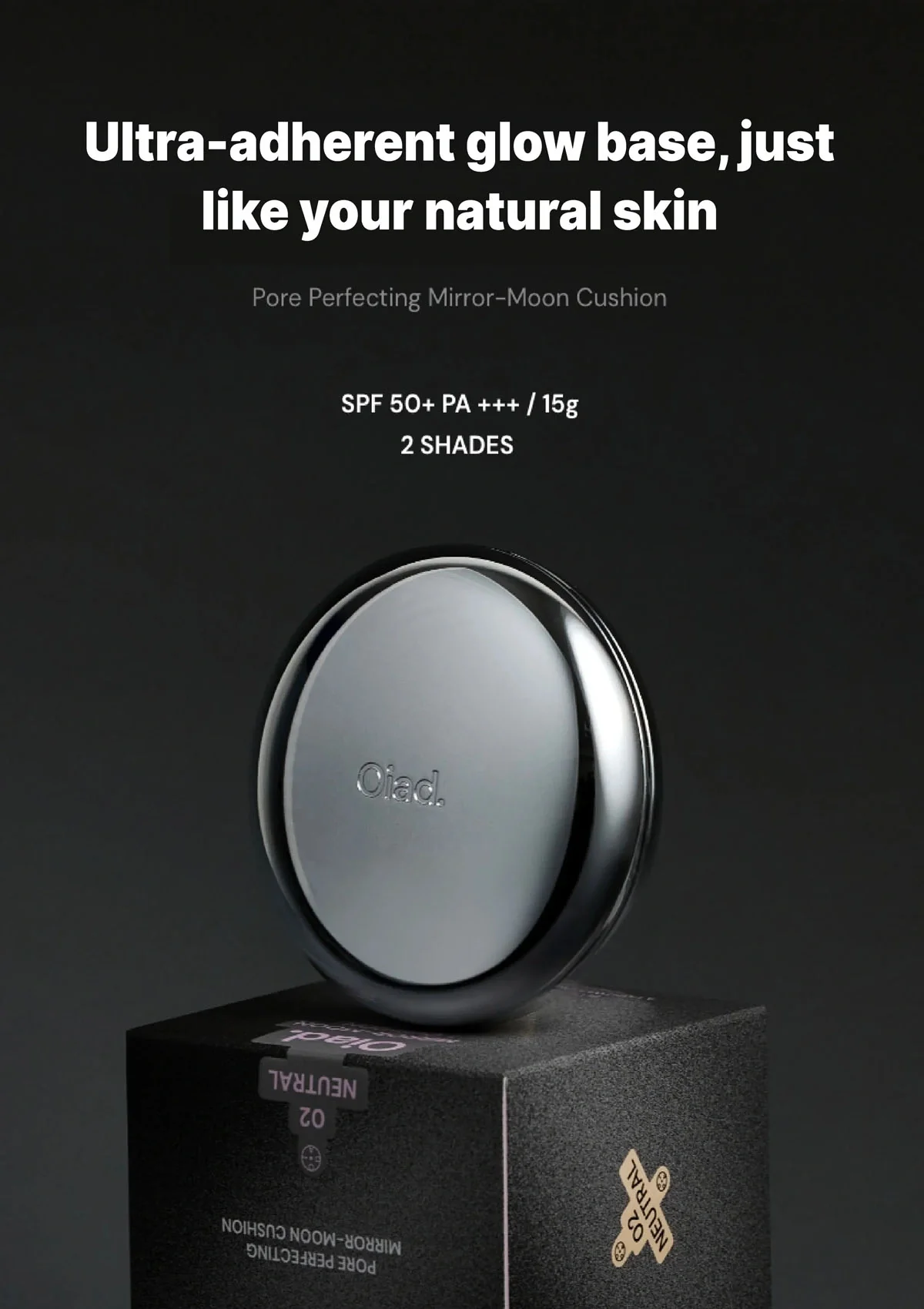 [OIAD] Pore Perfecting Mirror-Moon Cushion SPF 50+ PA+++ 15g - Image 5