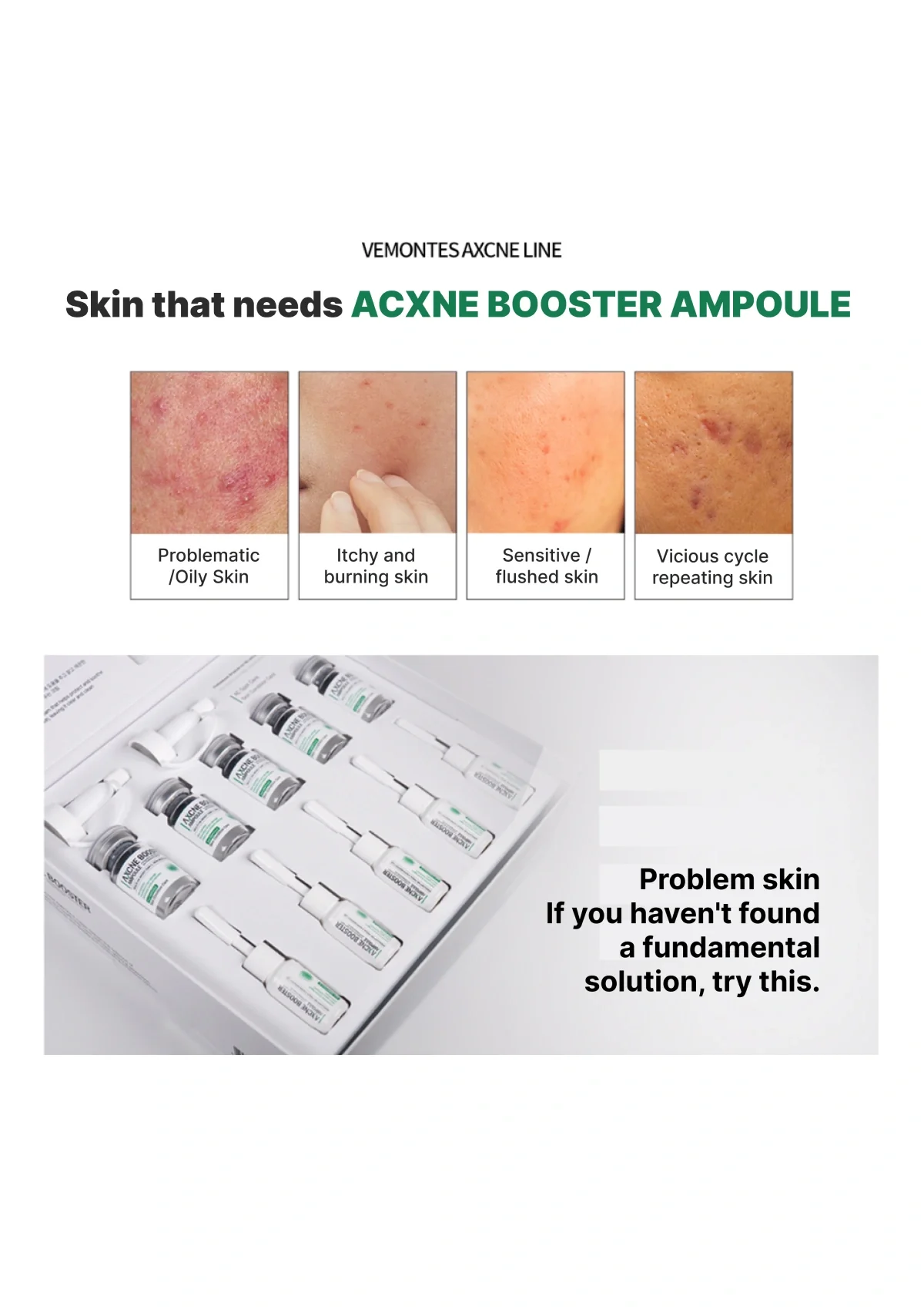 [VEMONTES] Axcne Booster Ampoule (1 Box = 3ml x 10 Bottles) - Image 13