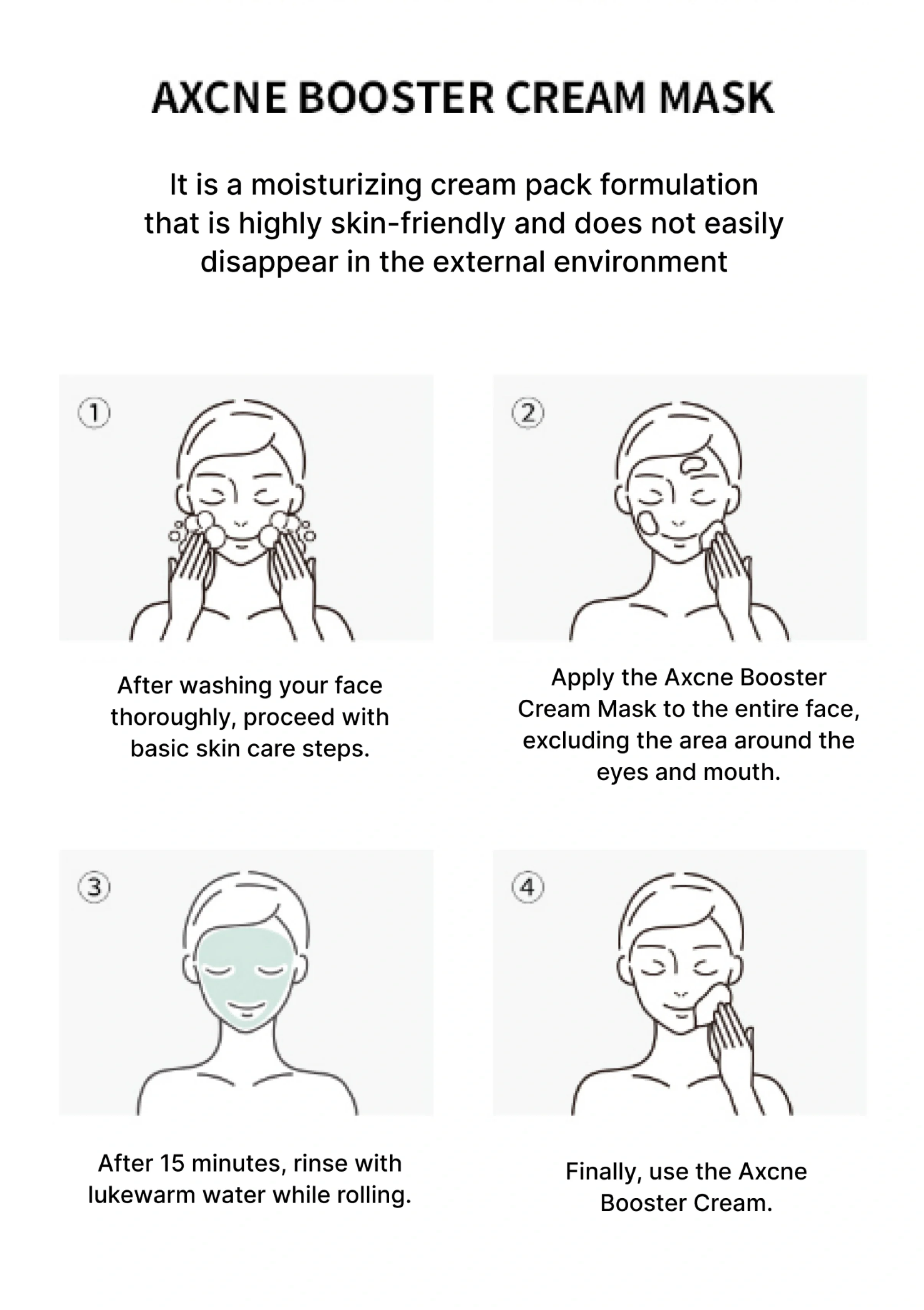 [VEMONTES] Axcne Booster Cream Mask 150ml - Image 13