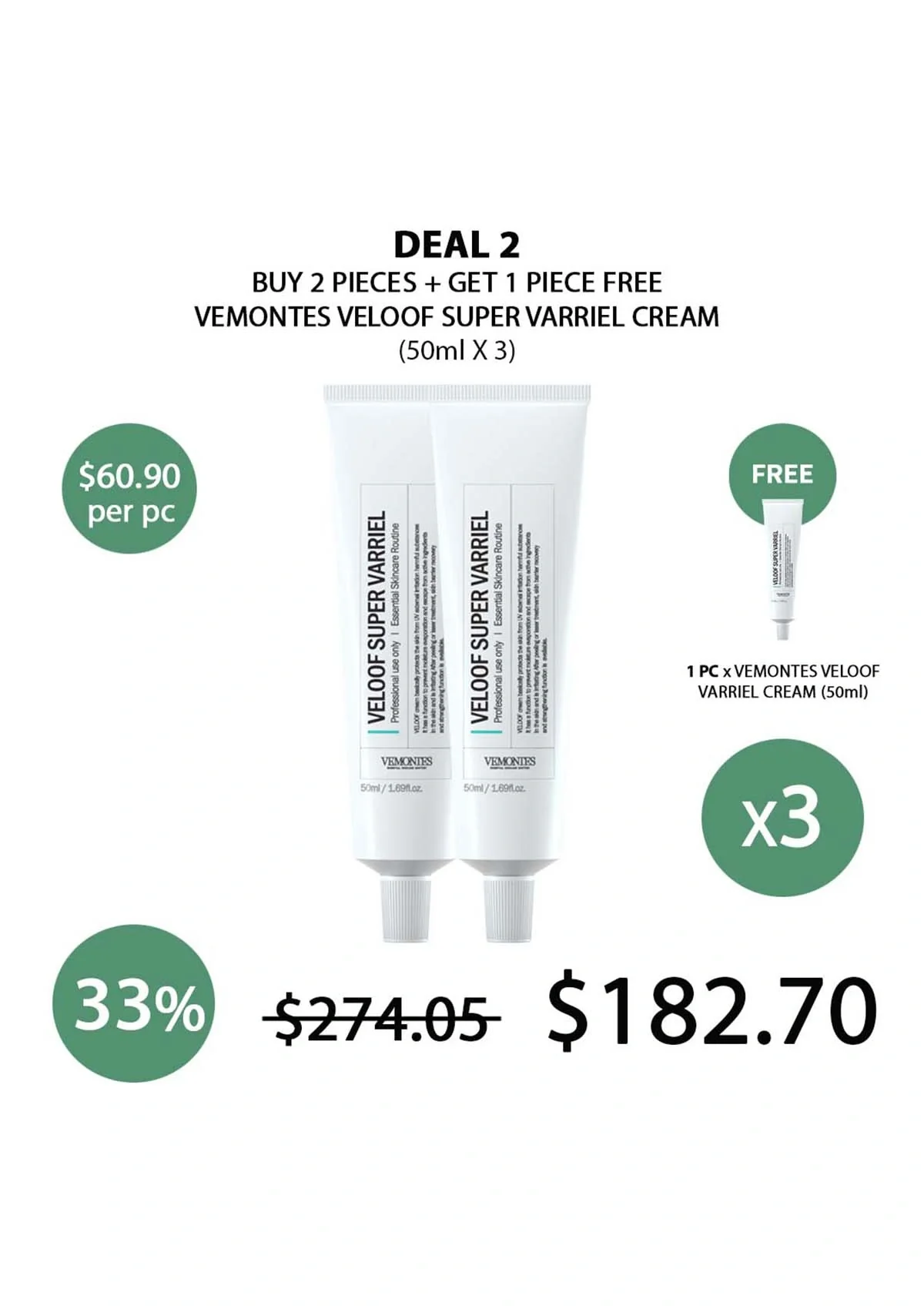 [VEMONTES] Veloof Super Varriel Cream 50ml - Image 20