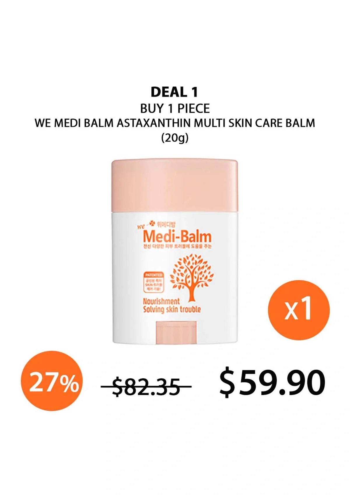 [WE MEDI BALM] Astaxanthin Multi Skin Care Balm 20g - Image 18