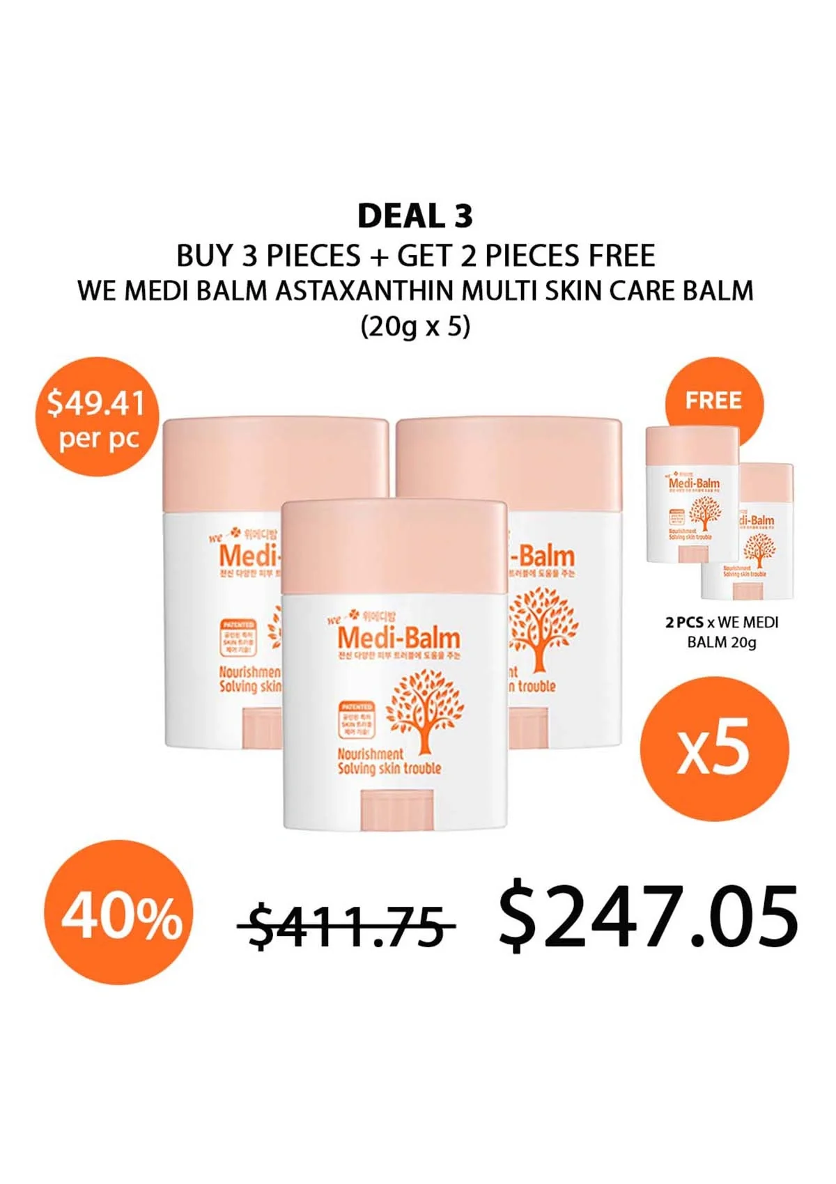[WE MEDI BALM] Astaxanthin Multi Skin Care Balm 20g - Image 20